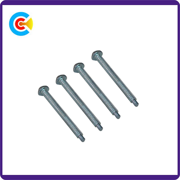 DIN/ANSI/BS/JIS Carbon-Steel/Stainless-Steel Hand Twist Non-Standard Cross Plate Head Screw