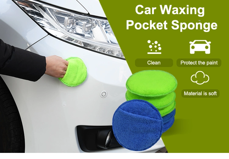 Best Rated Cleaning Supplies Microfiber Car Detailing Sponge Applicator Pads