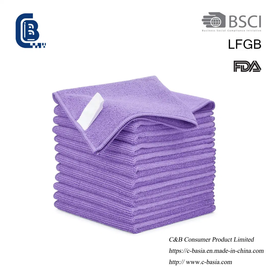 High Quality Super Absorbent Car Bathroom Glass Microfiber Cleaning Kitchen Towel Dishcloths