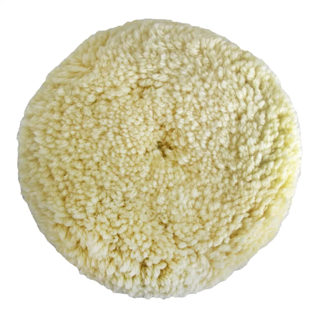 6 Inch Wool Buffing Pad Dual Action Car Polisher Pad Cleaner Car Polishing Pad