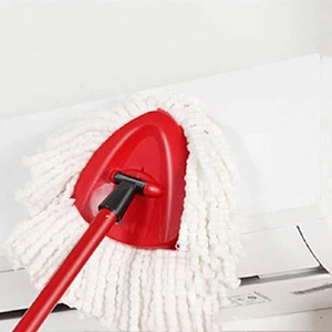 Spin Mop Replacement Head Easywring Mop Refills with Base Compatible with Vileda Triangle Spin Mop