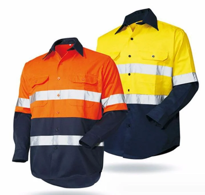 Australia Standard AS/NZS Day and Night Use High Visible Reflective Cotton Shirt Safety Hi Vis D/N Jacket Clothing