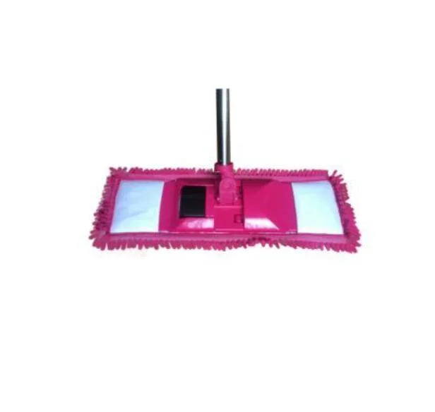 Flat Mop Head Absorbing Water to Clean and Replace Cloth Clip Type Rotating Mop Head