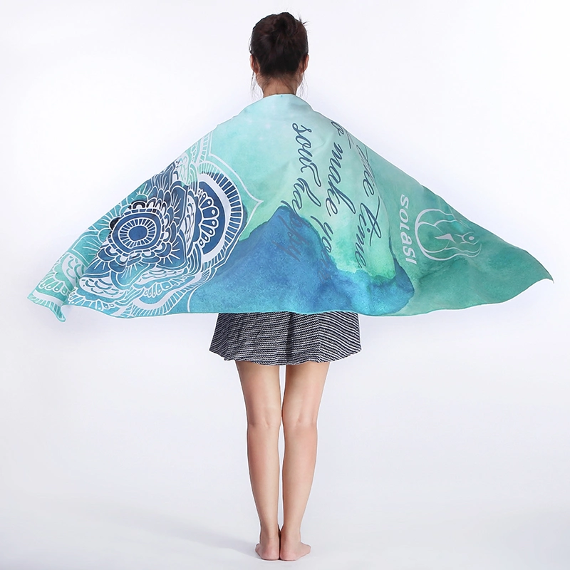 OEM Customised Print Quick Dry Environmental Friendly Swimming Bath Microfibre Beach Towel