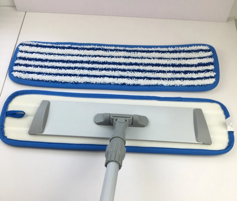 Esun Reusable Wet &amp; Dry Spray Steam Mop Cloth Blue and White Straight Wire Mop