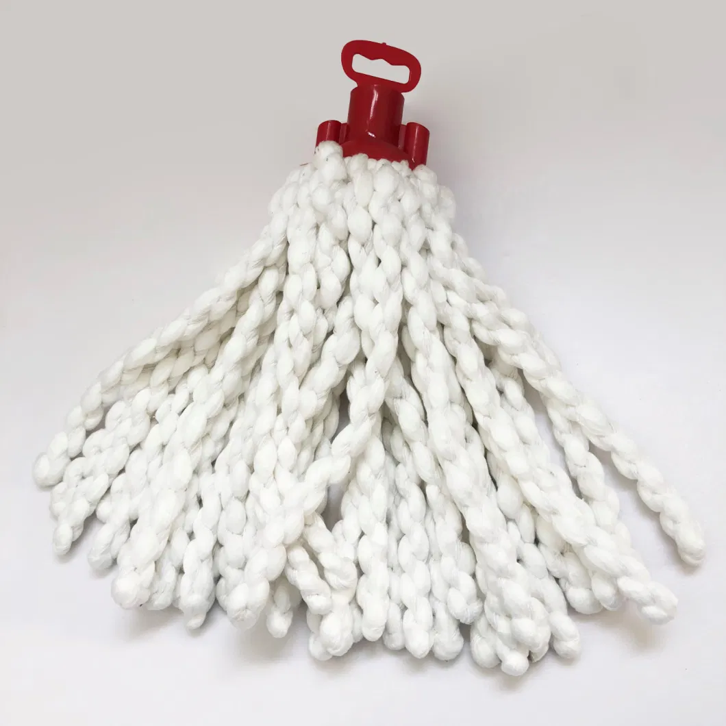 Fatory Price Customized Color Cotton and Microfibre Mop140 Grams in 60% Cotton Yarn 40% Polyester Mixed Yarn for Cleaning All Floor