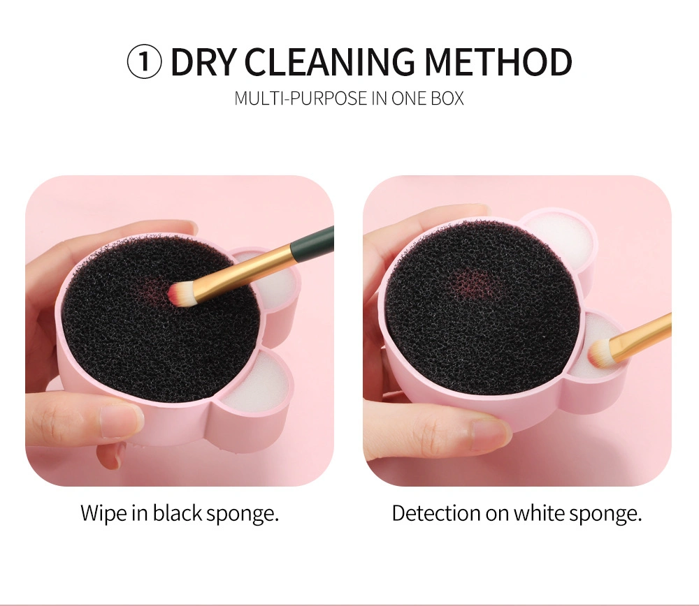 Makeup Tools Cosmetic Brush Cleaning Pad Makeup Brush Cleaner Silicone Sponge Pad