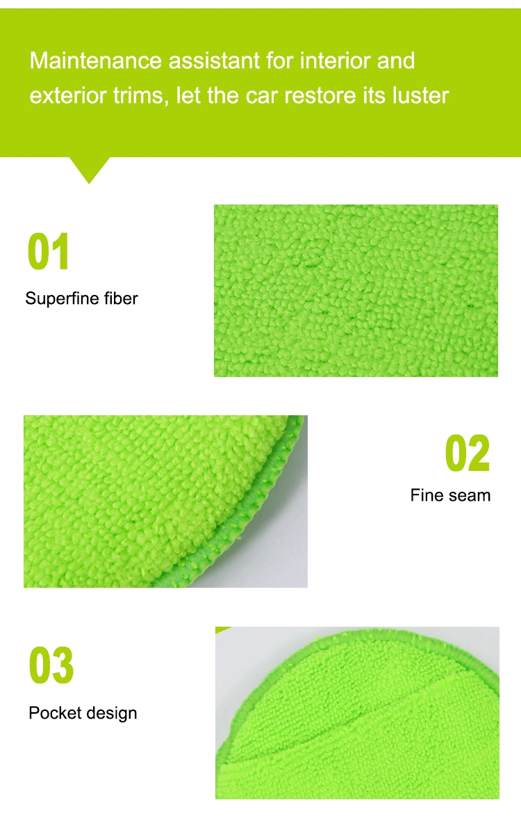 Best Rated Cleaning Supplies Microfiber Car Detailing Sponge Applicator Pads