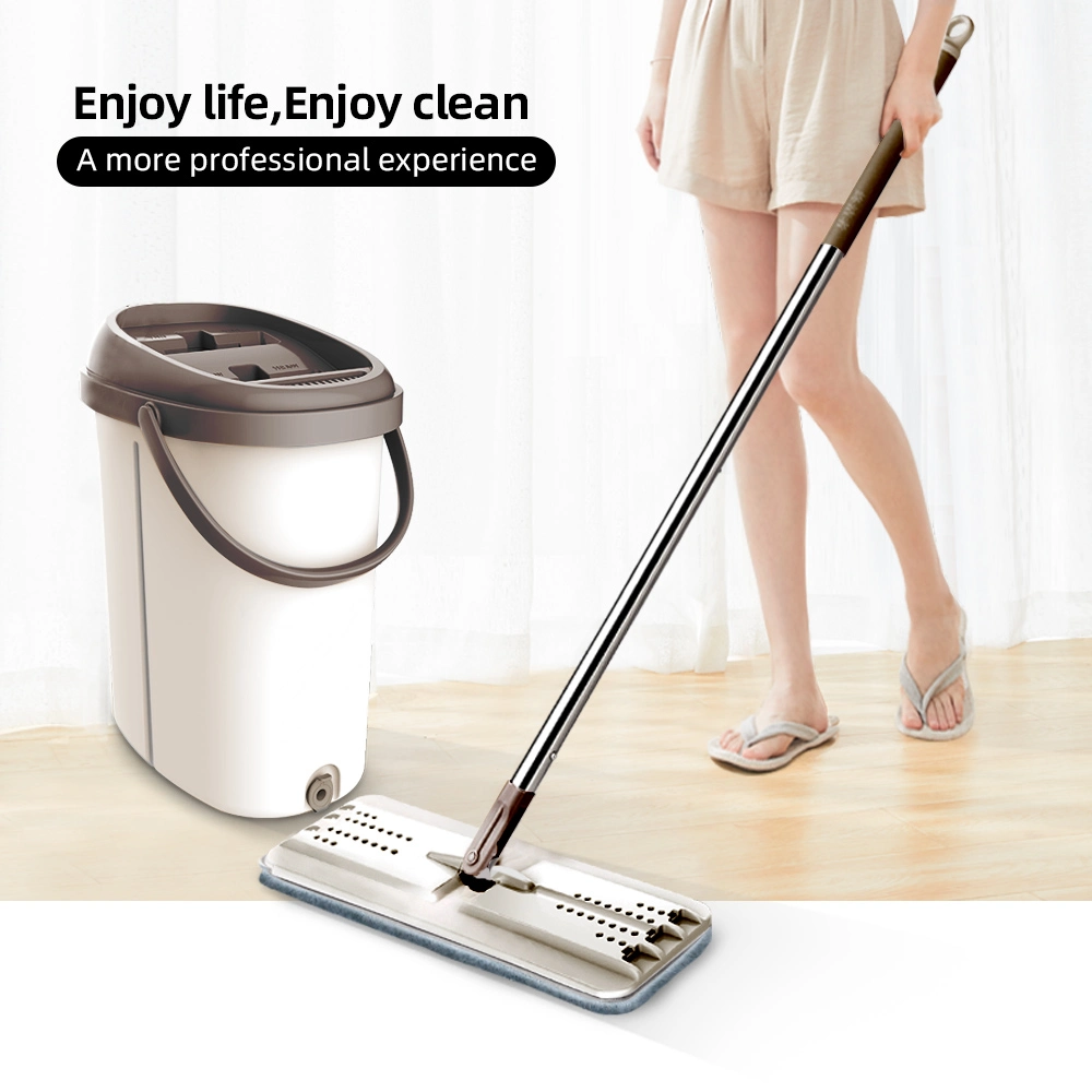2020 New Arrival Easy Cleaning Flat Floor Mop with 2 Microfiber Refill
