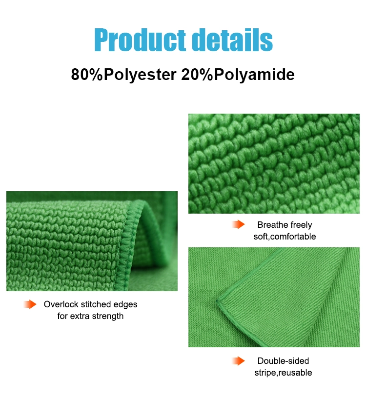 Microfiber Kitchen Cleaning Cloth Polyester Polyamide for Home Cleaning Stretch Terry Towel