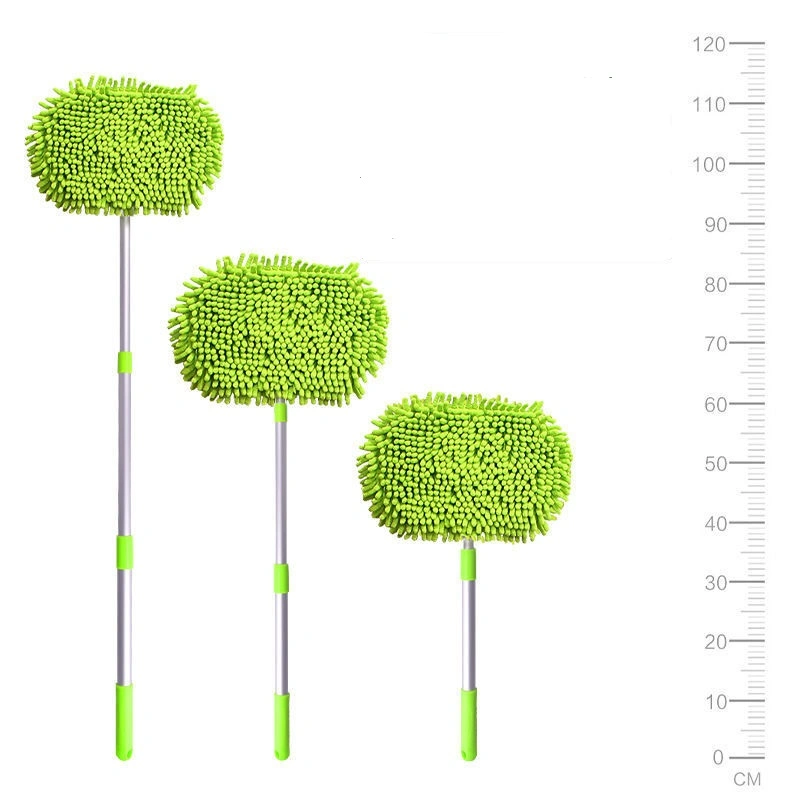 Microfiber Chenille Retractable Head Detachable Telescopic Car Wash Brushes Mops