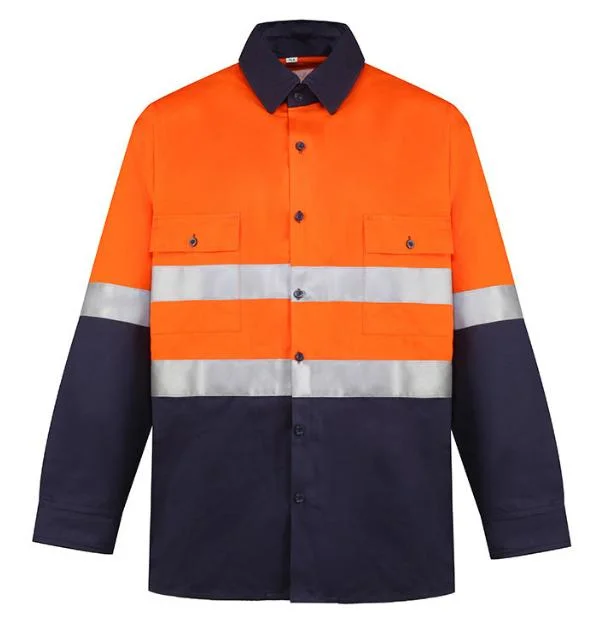 Australia Standard AS/NZS Day and Night Use High Visible Reflective Cotton Shirt Safety Hi Vis D/N Jacket Clothing