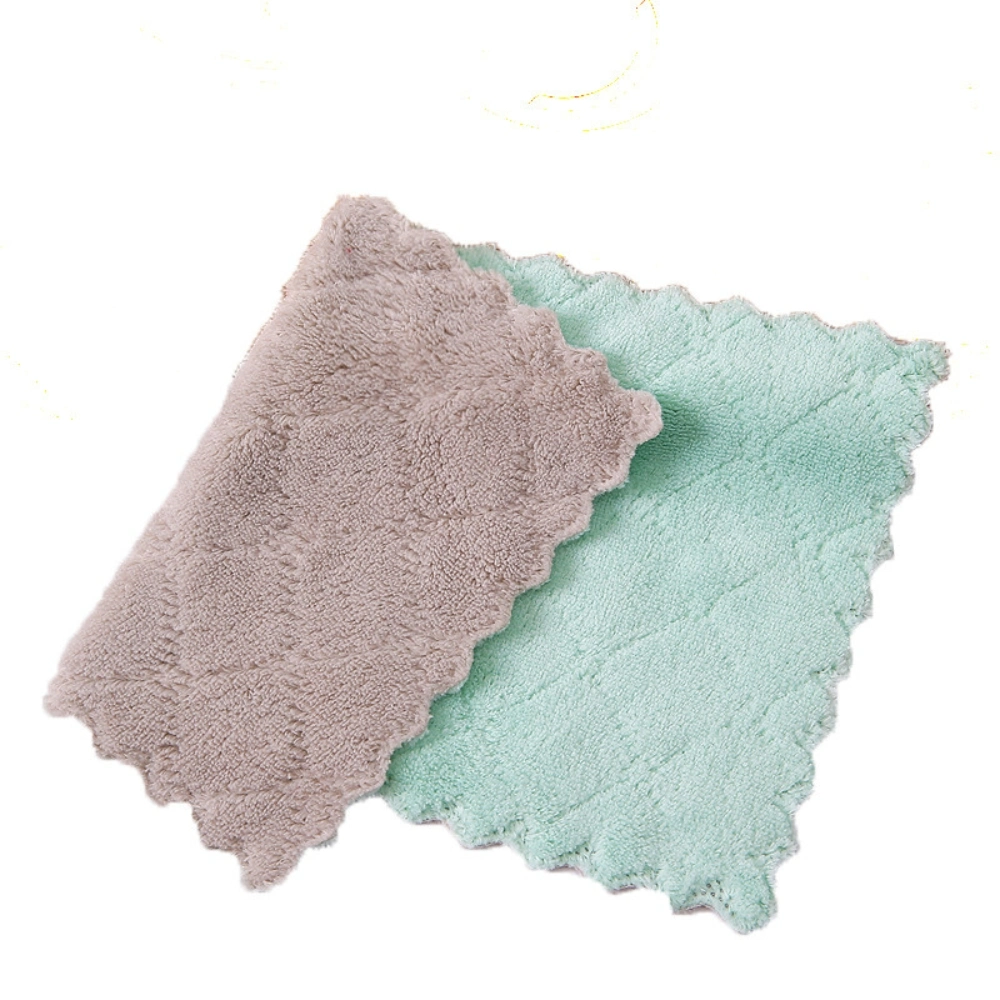 Microfiber Kitchen Cleaning Cloth Non-Stick Scouring Pad Mi26224