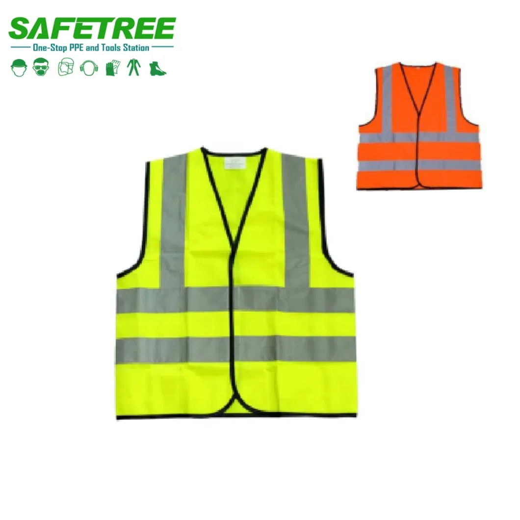 High Visible En471 120GSM Reflective 100% Polyester Safety Vest Hi Vis Clothing
