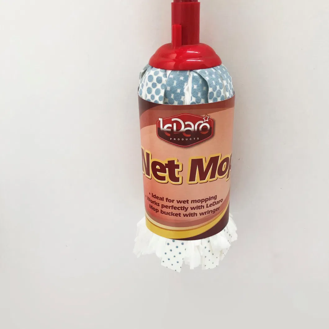 Customized Color Wet Mop with 110 Grams in 80% Polyamide Needle Punched Abrasive Nonwoven Outer Layer Mop Head for Cleaning All Floor
