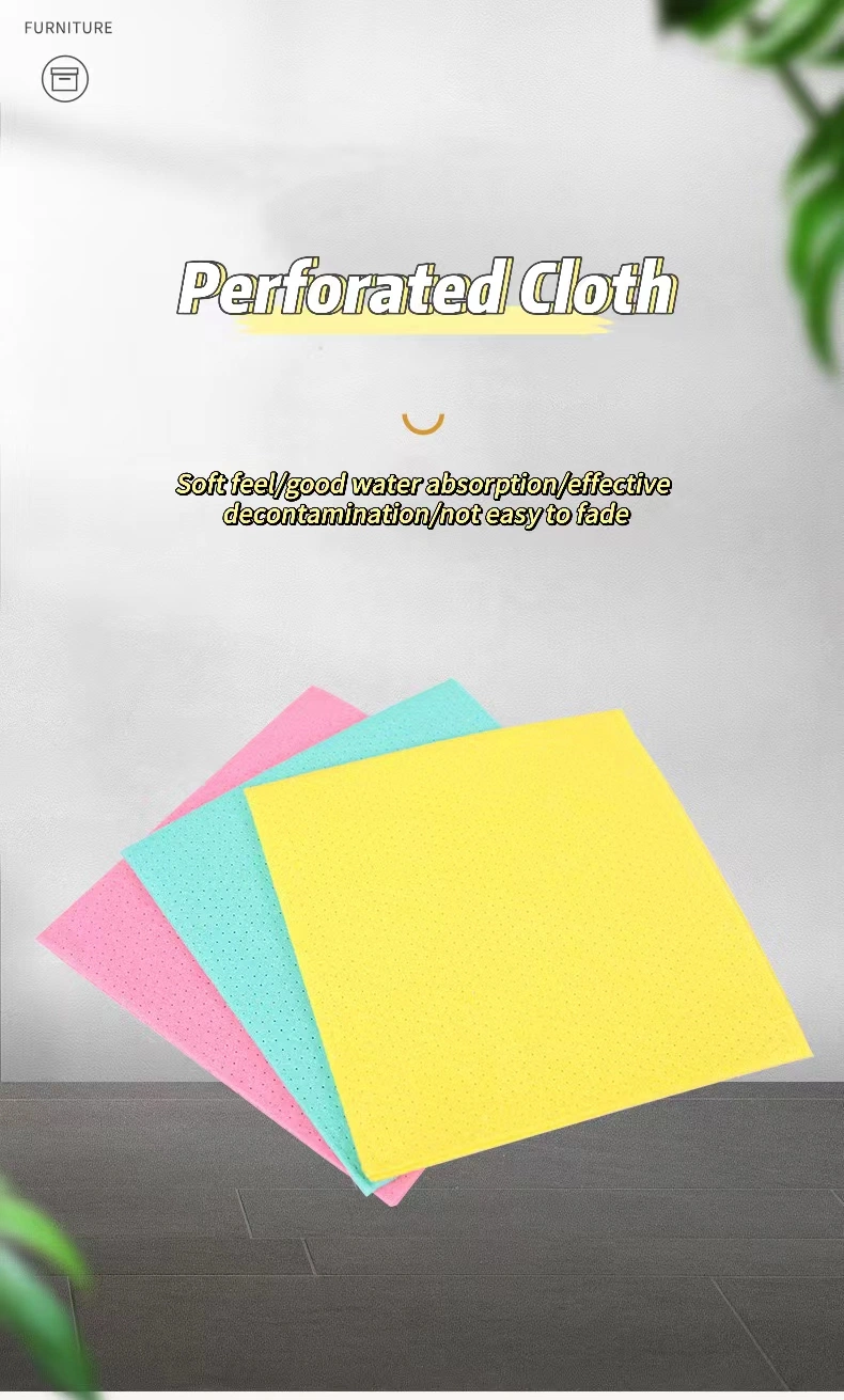Super Water and Oil Absorption Viscose&Polyester Needle Punched Nonwovens Multi Purpose Magic Clean Kitchen Wipe Cloth