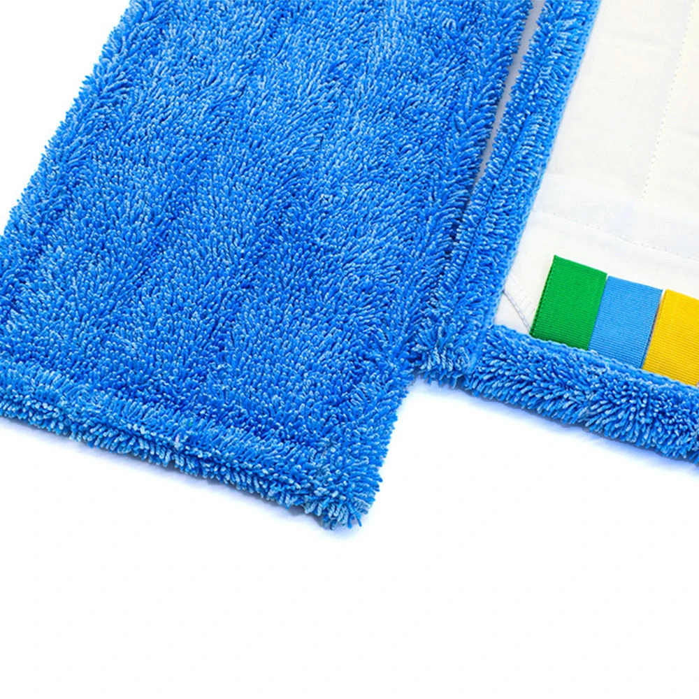 Microfiber Strip Scrubing Wet Mop with Pocket Backing