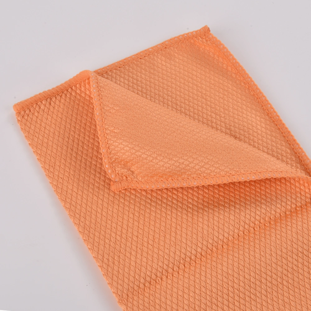 Microfiber Fish Scale Diamond Glass Cleaning Polishing Cloth