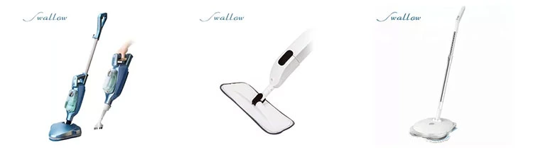 Swallow Cordless Electric Powerful Cleaner and Wax Hardwood Floor Mop with Built-in 400ml Water Tank Steam