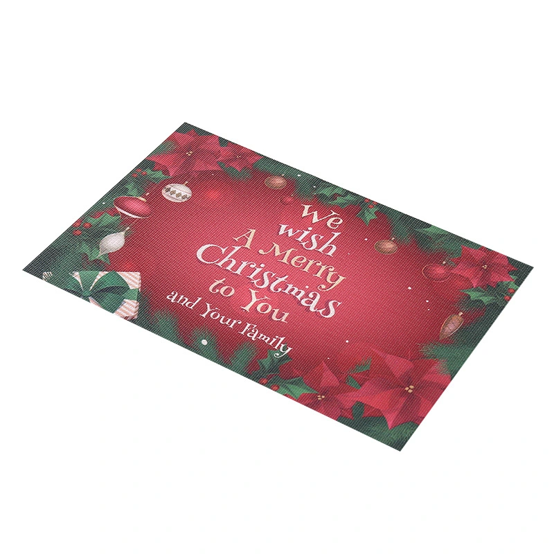 Christmas Decoration Mats Placemat Printed Placemats for Cutlery PVC Dining Eco-Friendly Sublimation Non Slip Nordic Table Mat