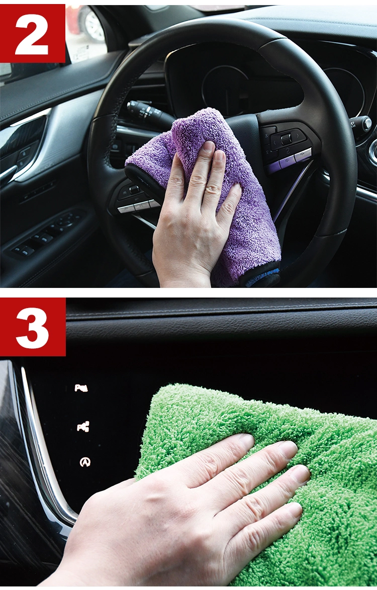 Reusable Super Absorbent Ultra Soft Microfiber Coral Fleece Car Clothes Towels