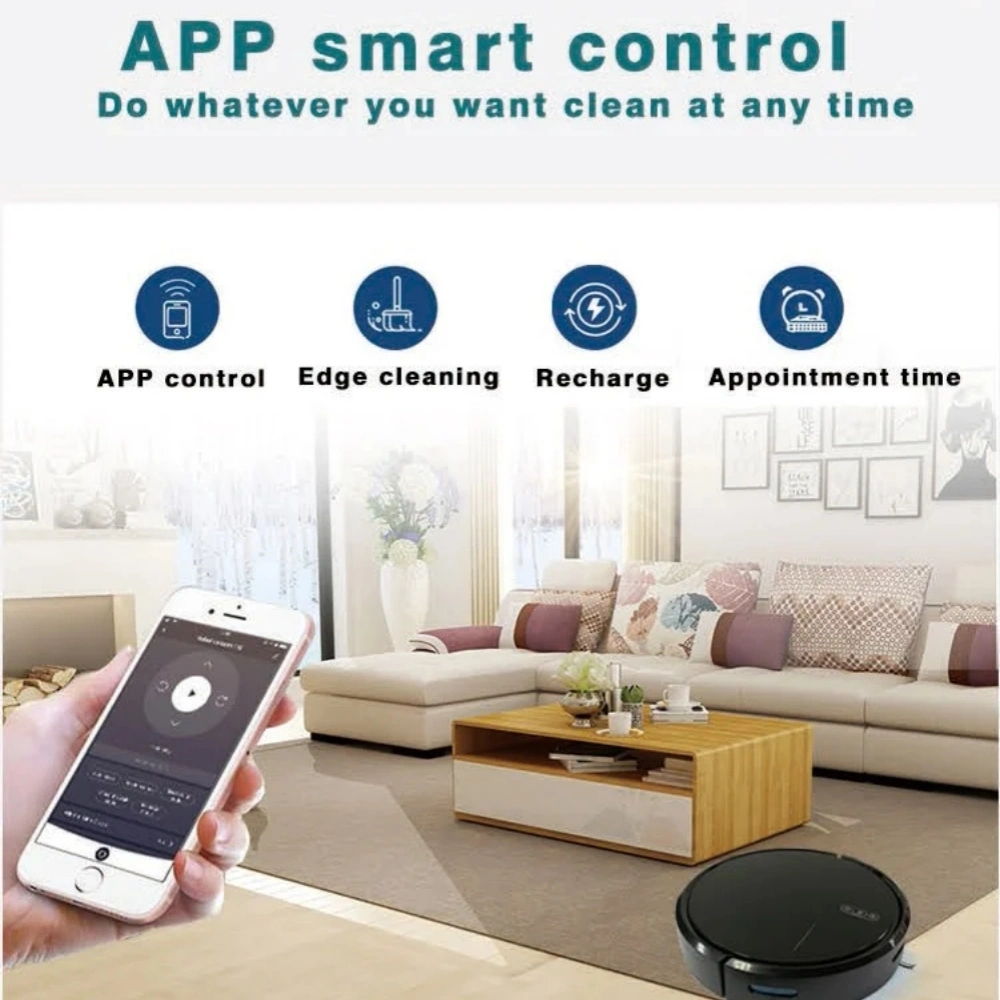 Wireless Mapping Vacuum and Mop Combo for Smart Homes