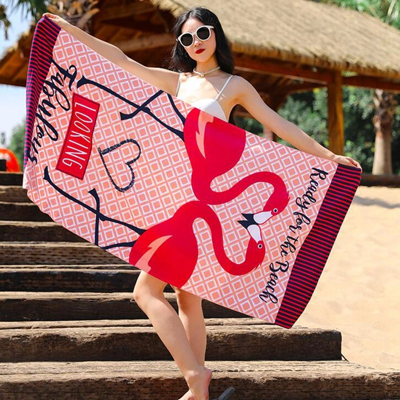 Certificated Factory Custom Printing Microfiber Beach Towel for Promotional