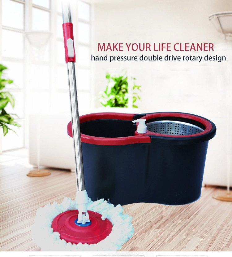 360 Spin Wash Mops with Bucket Magic Spin Microfiber Flat Mop Twisted Pole Mop