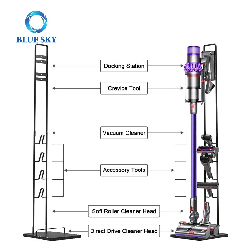 Vacuum Stand Freestanding Stable Metal Storage Bracket Stand Holder Fit for Dysons V6 V7 V8 V10 V11 V12 V15 Vacuum Cleaner