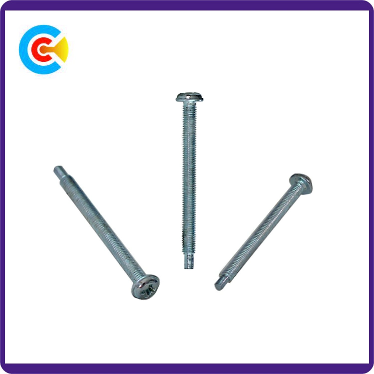 DIN/ANSI/BS/JIS Carbon-Steel/Stainless-Steel Hand Twist Non-Standard Cross Plate Head Screw
