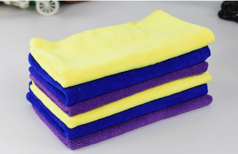 Superior 80 Polyester 20 Polyamide Microfibre Car Wash Drying Cloth Dish Kitchen Cleaning Rag Microfiber Towel