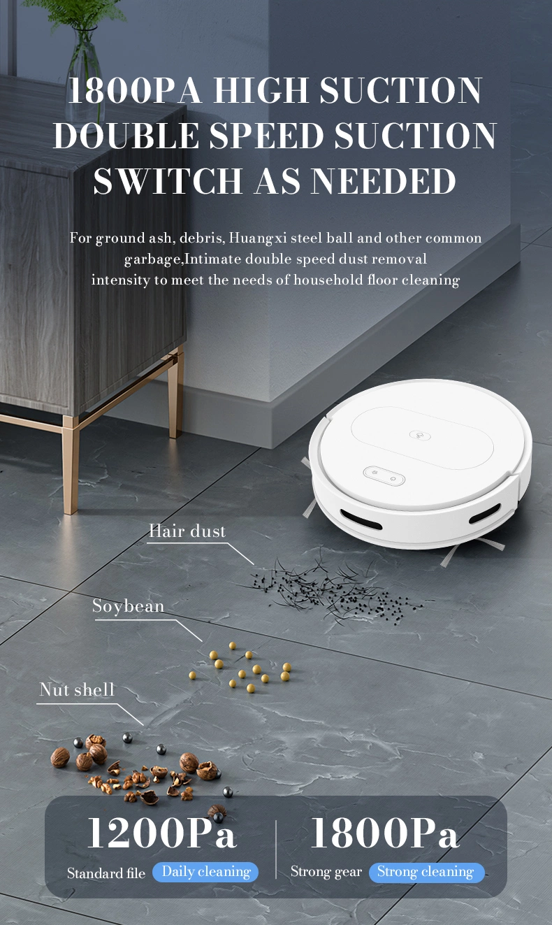 Intelligent Sweeping Robot Upgrade WiFi Remote Control Sweep Suction Drag Machine Automatic Recharge