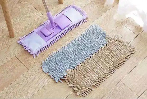 Colorful Chenille Mop Cloth Clean Cleaning Soft Microfiber Mop Head Pads