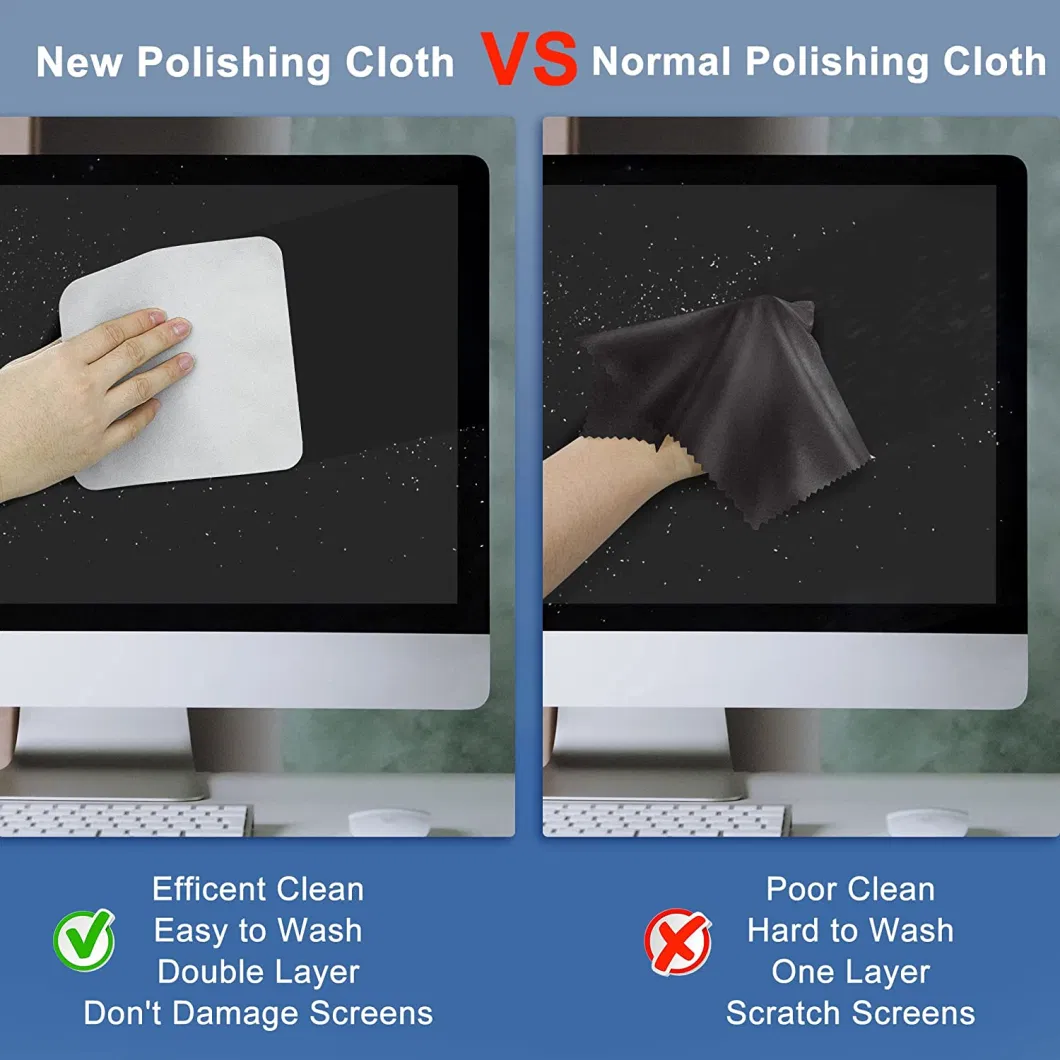 Polishing Cloth for Apple Soft Nonabrasive Material Polish Cleaning Cloth for Electronic Screens