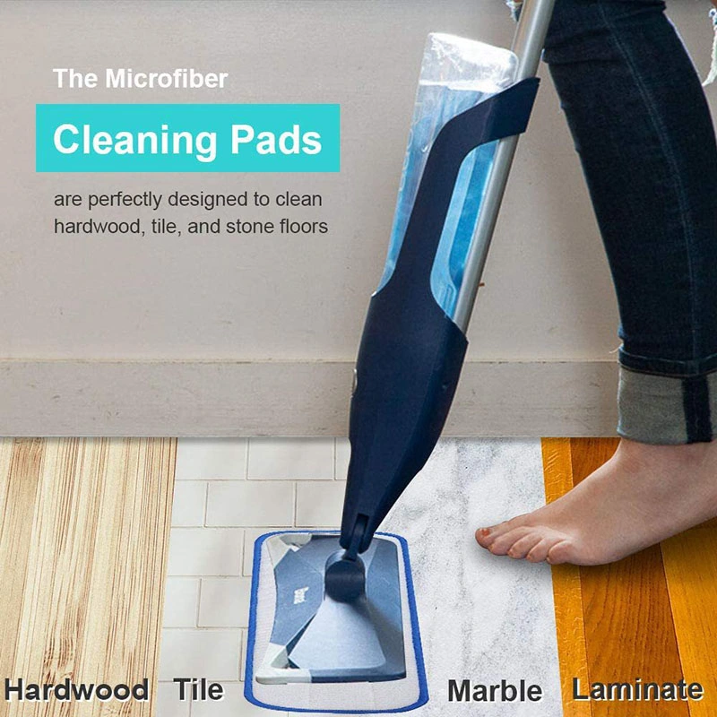 Esun Washable Microfiber Mop Pad for Floor Cleaning Wet Spray Mop Wet Flat Mop for Hardwood Laminate Wood Ceramic