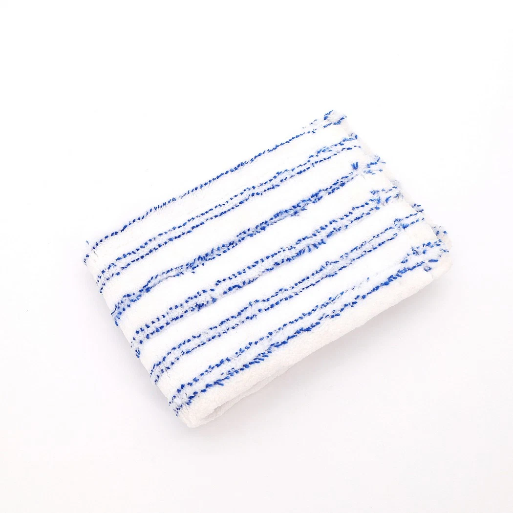 Manual White/ Blue/ Customized 45*15cm Microfiber Mop Pad for Hospital/ Household