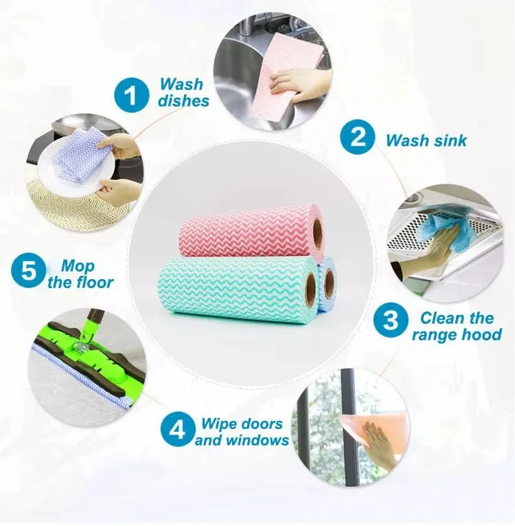 Super Absorbent Magic Cleaning Cloth Household Cleaning 50% Polyester &amp; 50% Viscose Supplier
