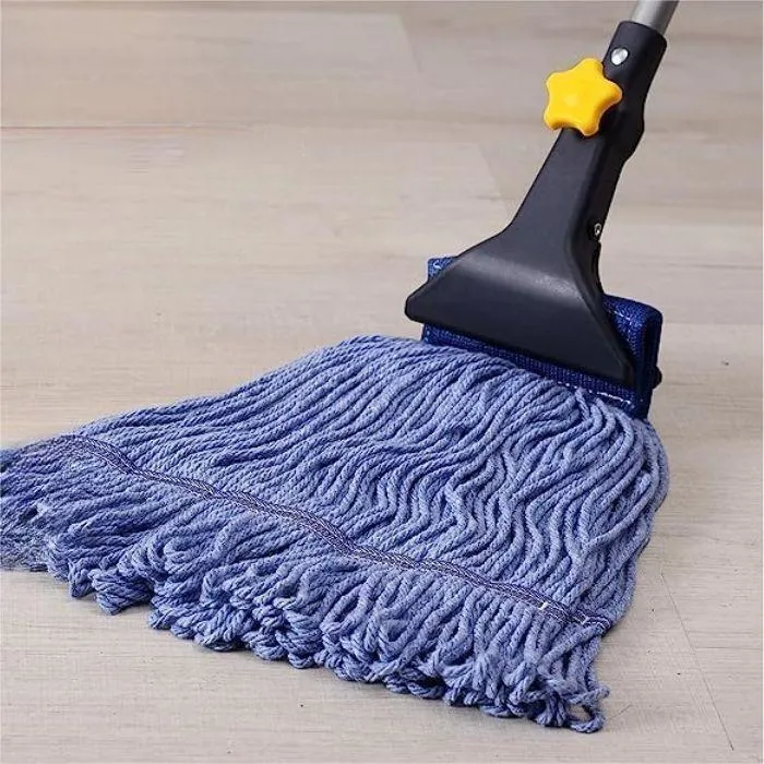 Commercial Industrial Grade Telescopic Looped-End String Wet Heavy-Duty Cotton Mop