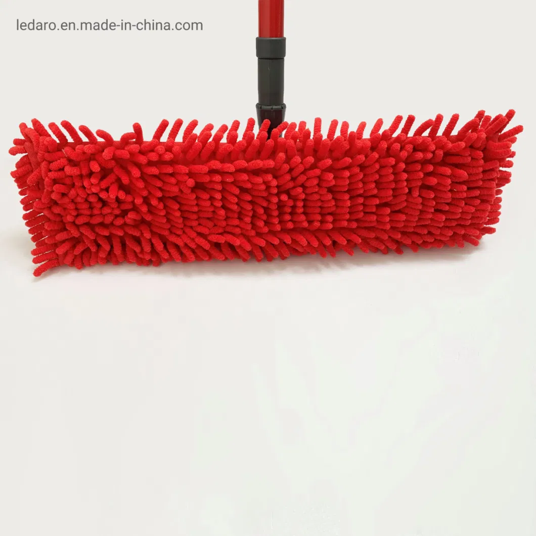 Customized Color Wholesales Flat Mop with Microfiber Washable Refill Metal Telescopic Handle for Home Office Cleaning