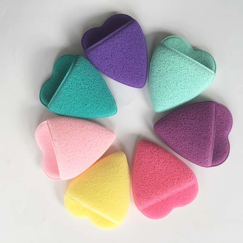 Reusable Mini Finger Air Cushion Puff Multi Colored Eco-Friendly Skin Care Makeup Remover Cleaning Sponge Face Cleaning Pad for Women