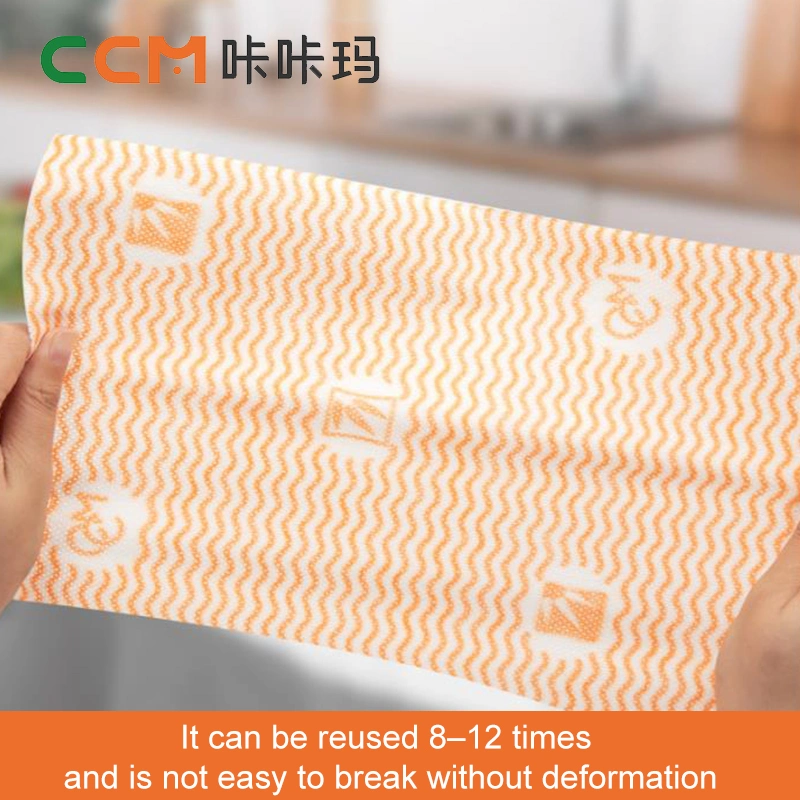 Environmentally Friendly Household Ordinary Disposable Non-Woven Kitchen Cleaning Plain Lazy Rag