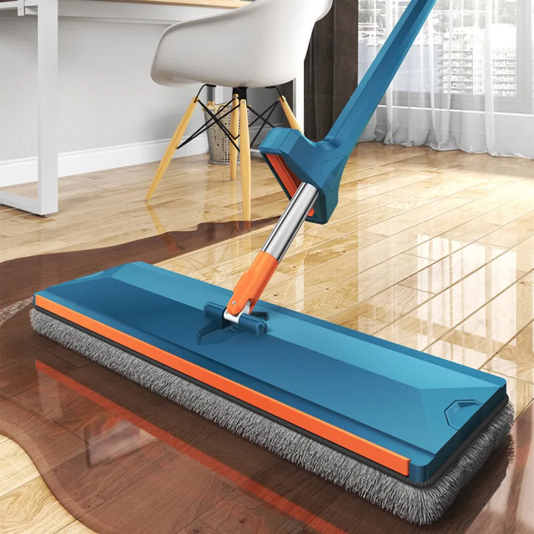 Hand Free Mops for Floor Cleaning, Hand Washing Free Mop, Hands-Free Microfiber Flat Mop, Automatic Wringing, 360 Degree Lazy Hands-Free Mop