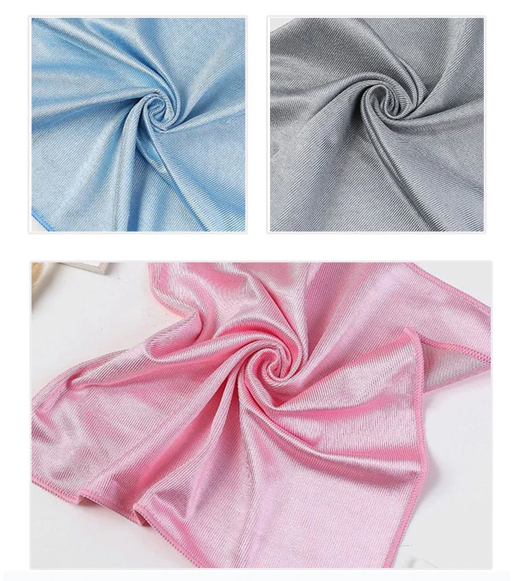 Ready Stock Soft Microfiber Cleaning Towel Absorbable Glass Kitchen Cleaning Cloth