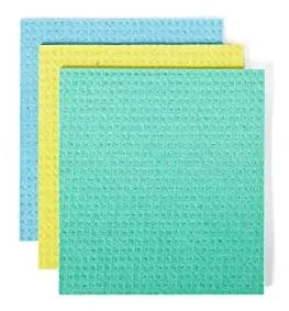 German Wood Pulp and Cotton Kitchen Absorbent Dishwashing Sponge Kitchen Cleaning Cloth Supplies Printed Rag Dish Towel