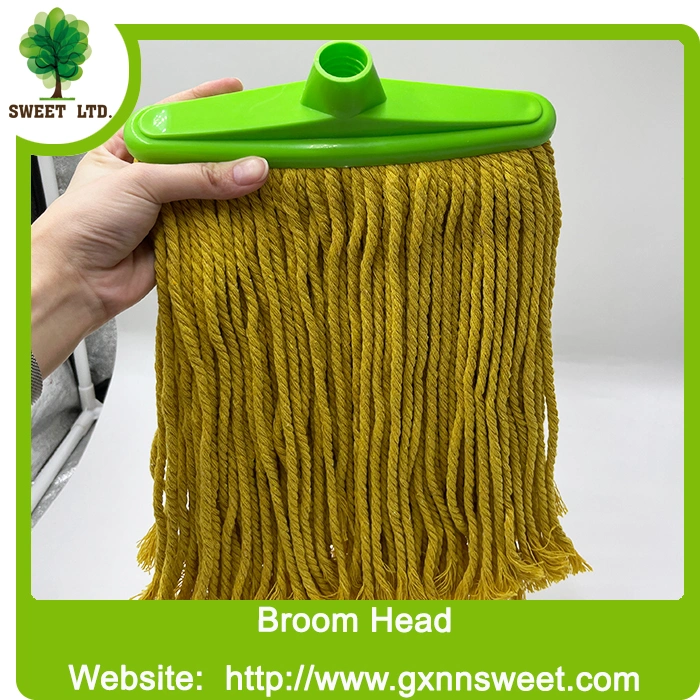 Color Coded Heavy Duty Industrial Cotton String Kentucky Wet Floor Cleaning Mop with Handle