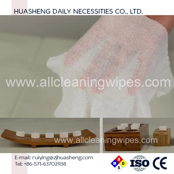 Compressed Wipe, Magic Tissue, Coin Wipe, Non-Woven Cloth