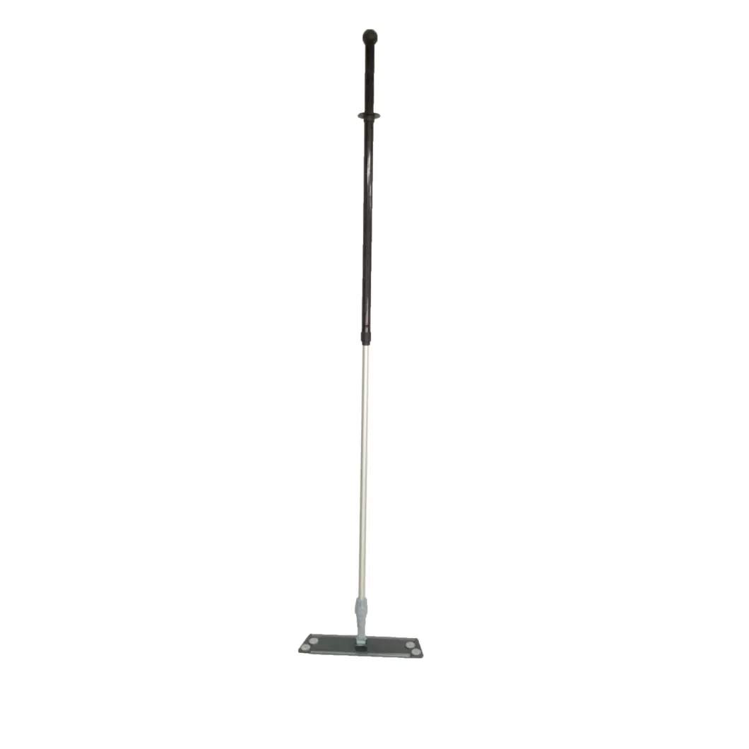 Microfiber Mop Flat Mop Telescopic Aluminum Handle with Round Grip Mop ABS Mop Head Microfiber Pad