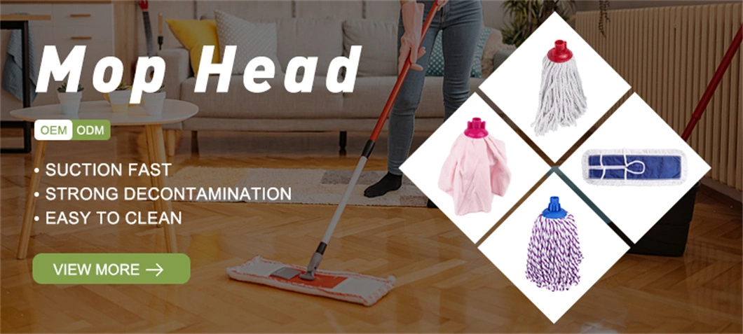 Large Detachablecotton Flat Mop Dust Push Supermarket Cleaning Mop