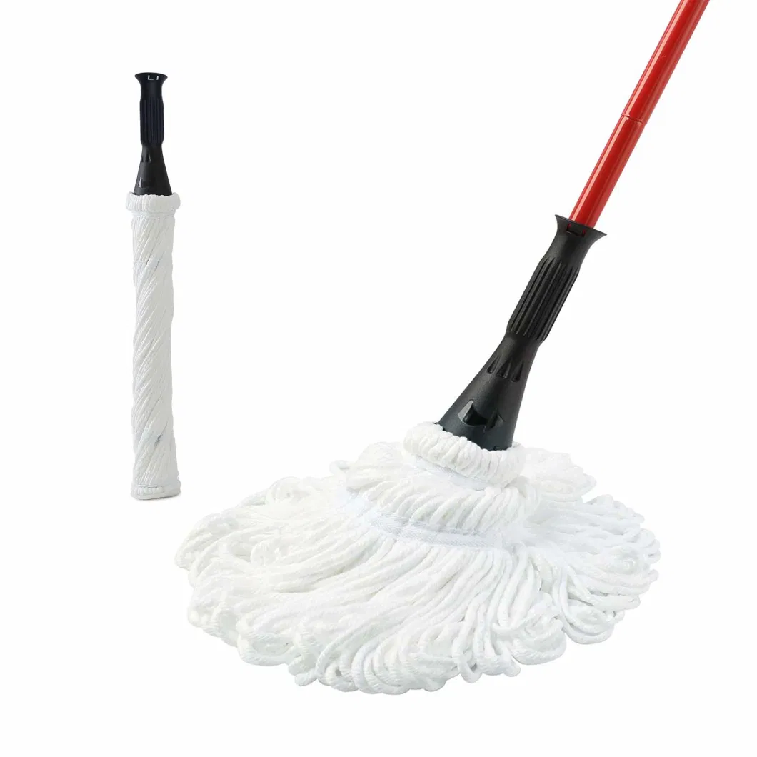 Commercial Household Hardwood Floor Cleaning Wet Reusable Heads Easy Wringing Twist Mop