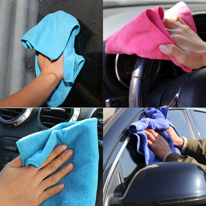 Superior 80 Polyester 20 Polyamide Microfibre Car Wash Drying Cloth Dish Kitchen Cleaning Rag Microfiber Towel